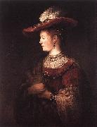 Saskia in Pompous Dress dfy Rembrandt